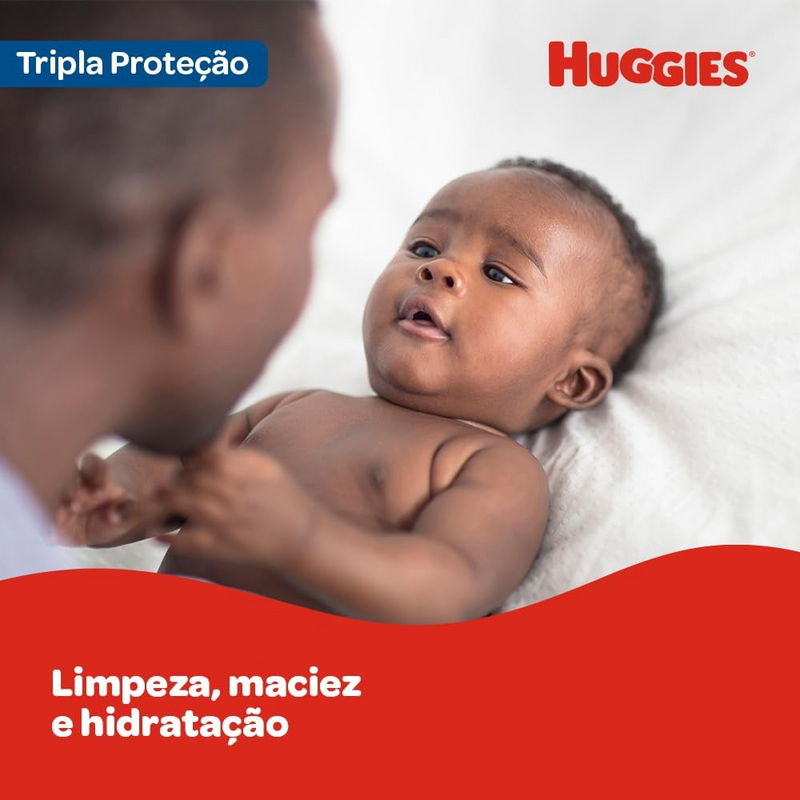 Kit  Huggies Lenço Umedecido Tripla Proteção Regular Com 1056 unidades