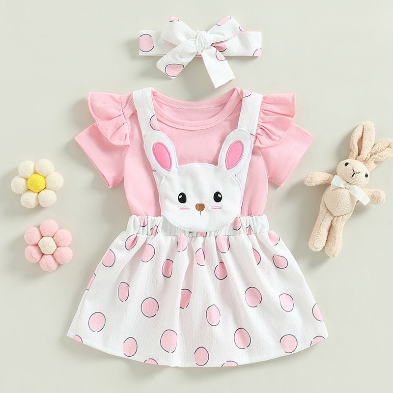 Conjunto Vestido Coelhinho 2 Pcs 0 - 19 Meses