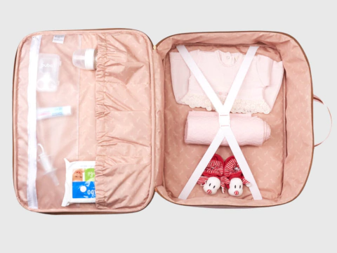 Bolsa Grande Maternidade Rose